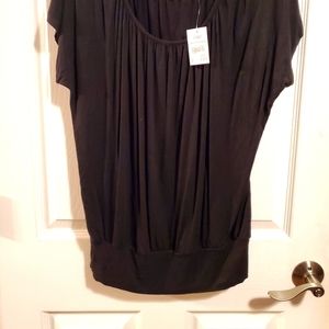 Brand CATO Size S Color Black short sleeve blouse